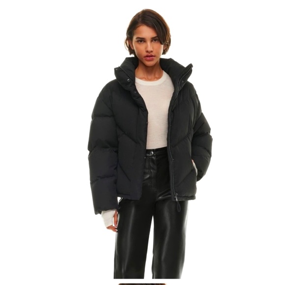 Aritzia* Wilfred The Cloud Puff Fashion Coat. Color: Black. Size: Medium - Picture 1 of 11